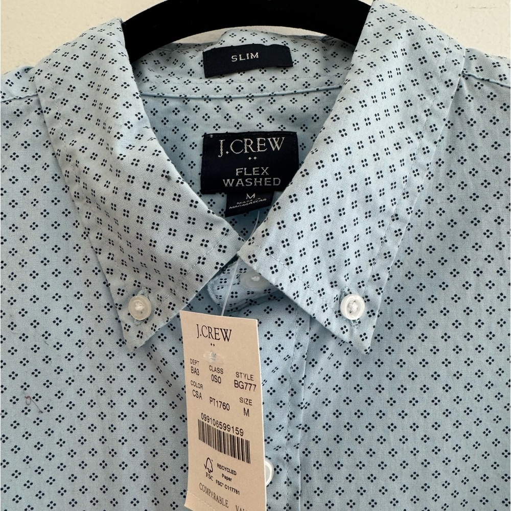 J. Crew Men’s Slim M Button Down Shirt NWT